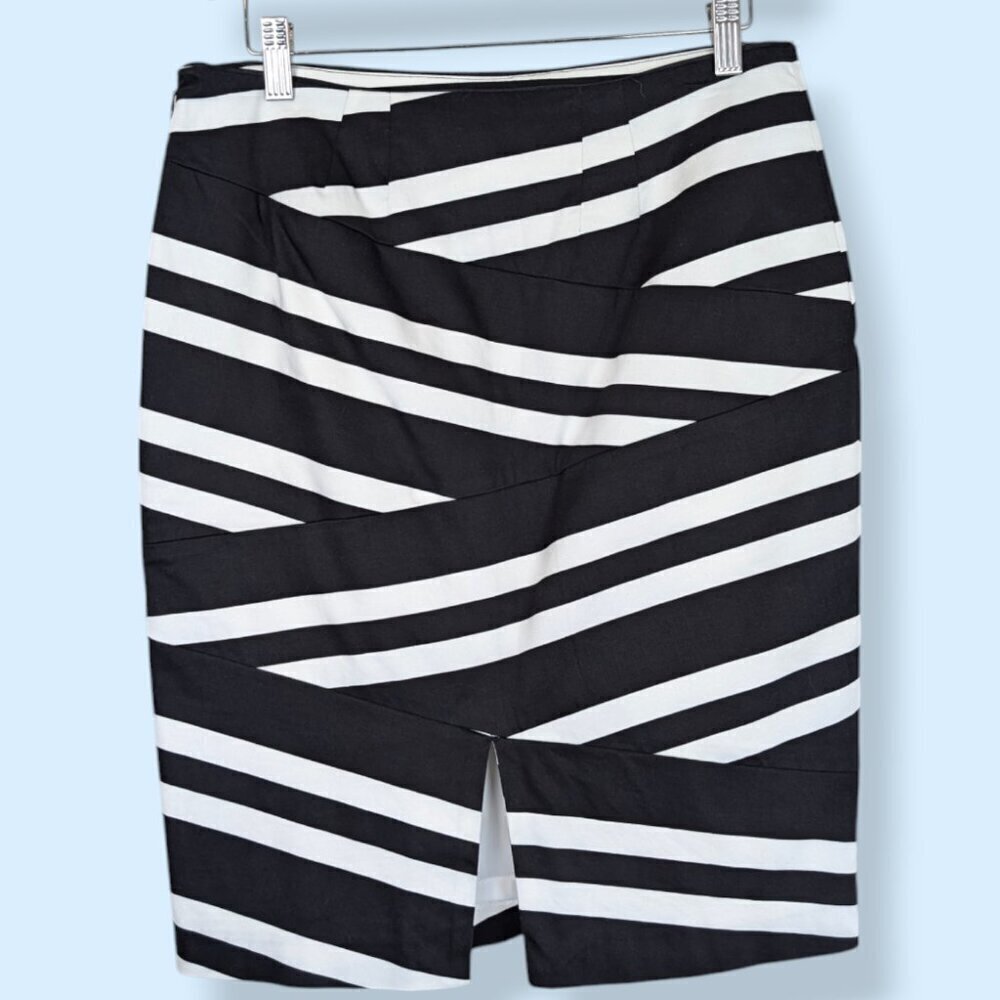 WHBM Striped Pencil Skirt - Picture 5 of 6
